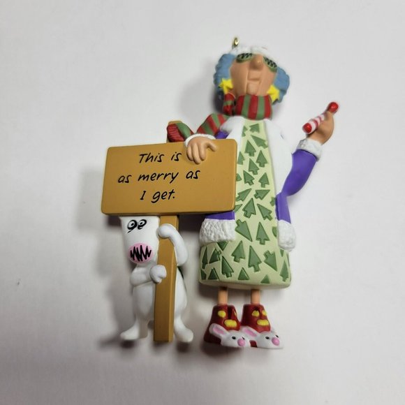 Hallmark Keepsake Ornament 1996 Maxine & Floyd This is as Merry as I Get w/ Box - Picture 3 of 6